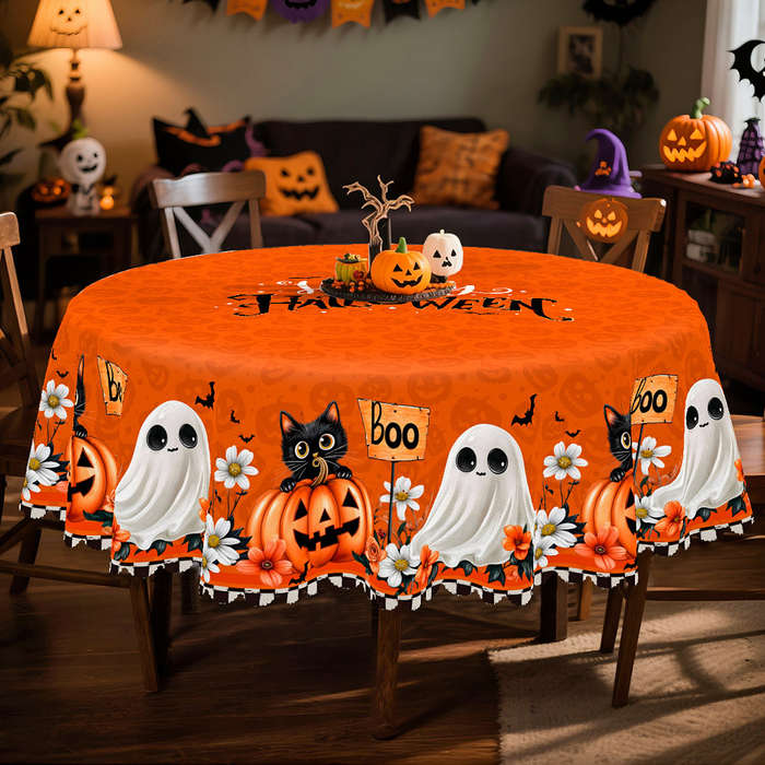 Halloween tablecloth decoration size Round 152.4152.4cm