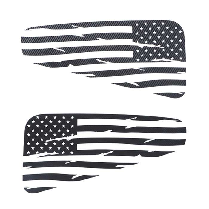 Window Decal Rear Window Distressed Flag Sticker