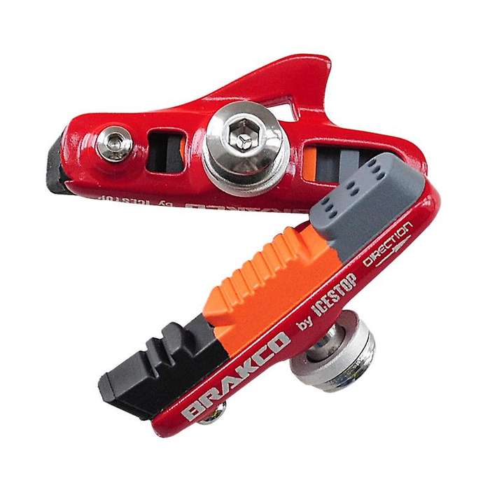 Brakco Road Bike Brake Pads Bicycle C Brake Pad Bicycle Parts Red