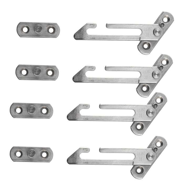8 Pack Window Restrictor Locks Stainless Steel Child Lock with Screws
