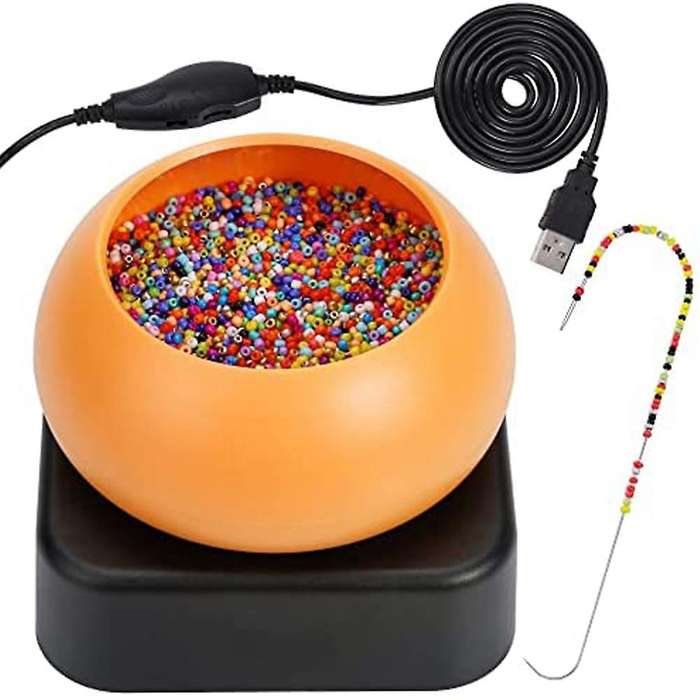 Adjustable Speed Bead Loader, Bead Loader Bowl with Electric Base