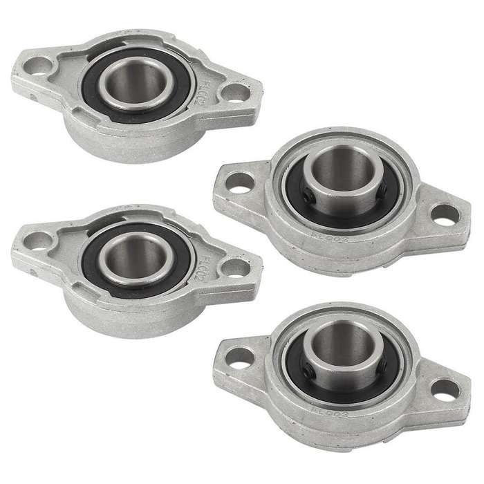 Kfl002 Fl002 Self Aligning Pillow Block Flange Bearing 15mm 2pcs