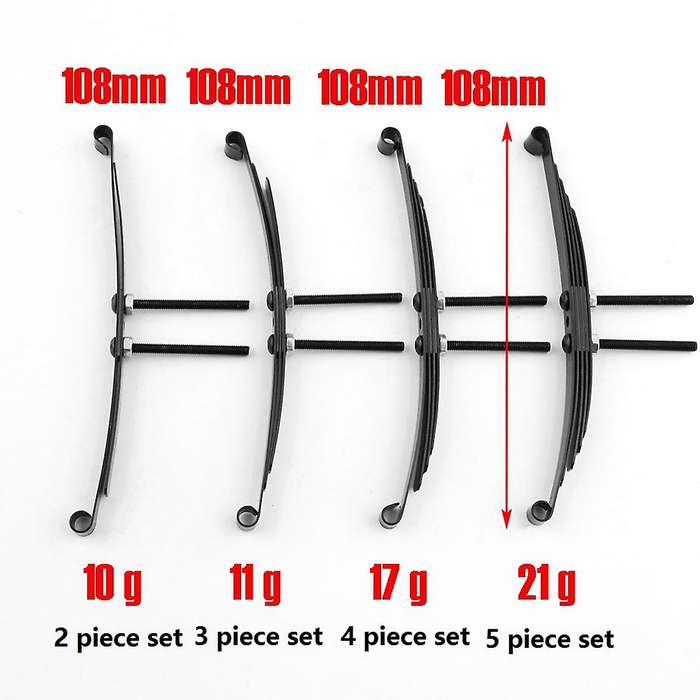 2 Set Steel Leaf Springs for 1/14 Tamiya Rc Tractor Trailer, H