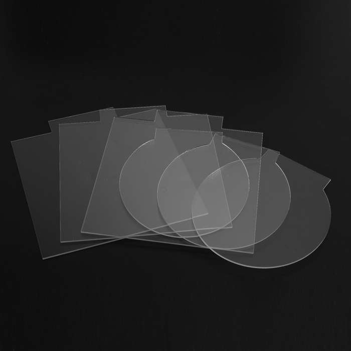 2mm Acrylic Sheet Clear for Led Light Base Signs Diy Display 6 Pcs