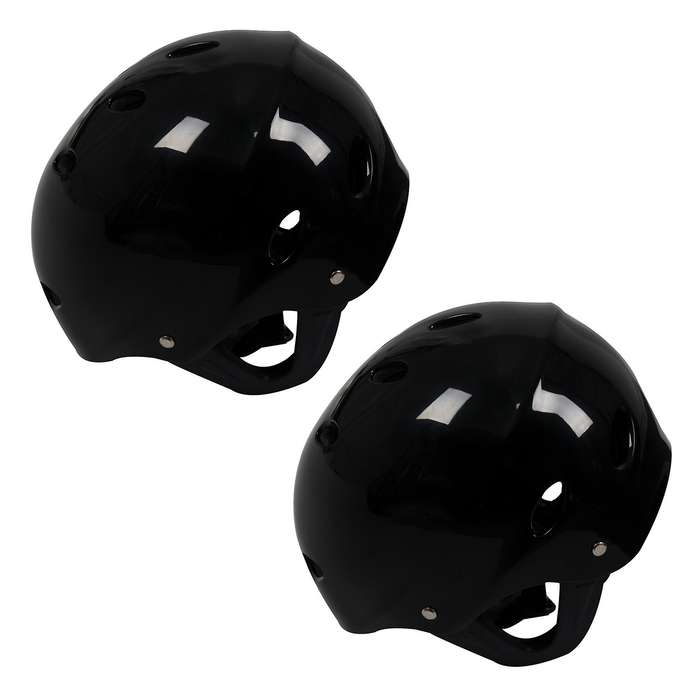 2x Casque Protecteur 11 Trous Respirant Pour Sports Nautiques - Noir