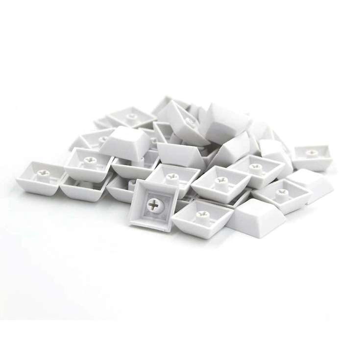 37 Pcs Pbt Dsa 1u Keycaps for Cherry Mx Custom Keycap Set,white