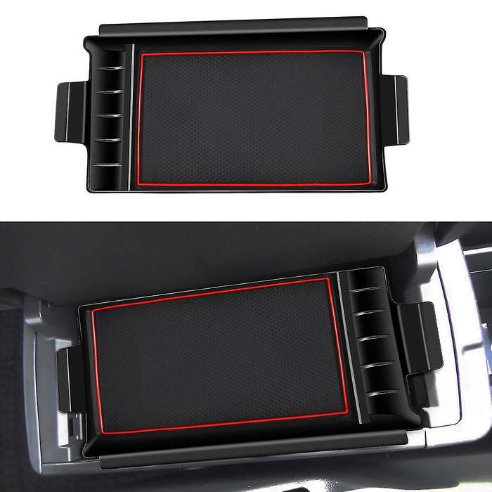 Car Central Armrest Storage Box for Toyota Noah/voxy 90 Series Black