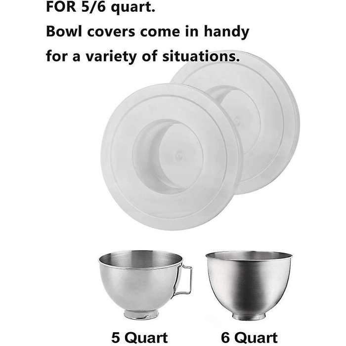 Mixers Bowl Covers for Kitchenaid 5/6 Quart Bowl Fermentation Lid