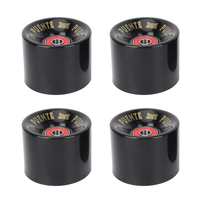 Puente 4pcs/set Cruiser Skateboard Pu Wheels with Abec-9 Bearings