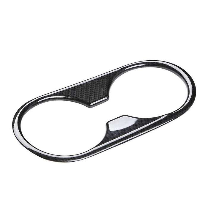 Carbon Fiber Style Abs Water Cup Holder Panel Cover Trim for Mazda