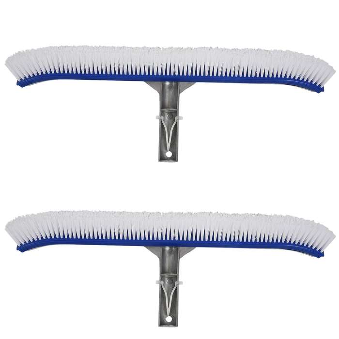18 Inch Pool Wall Brush Aluminum for Pond Spa Hot Spring Scrubber