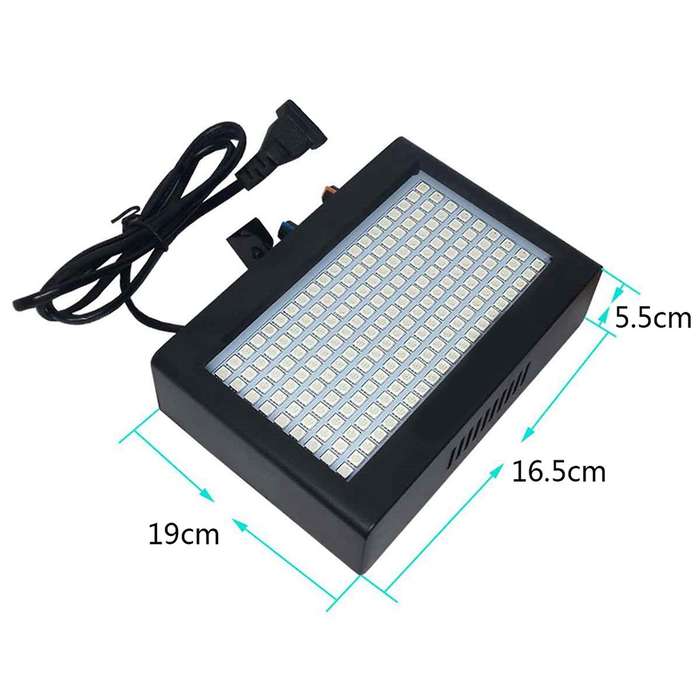 180 Leds Strobe Light Remote Sound Control Speed Adjustable (eu Plug)