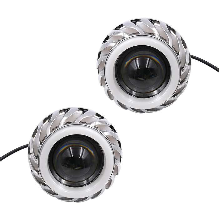 12v Lens Light 30w 1200lm 200000h Double Aperture Light Pink and Blue