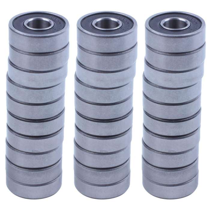 10pcs 6000rs Shielded Deep Groove Radial Ball Bearings 10mmx26mmx8mm
