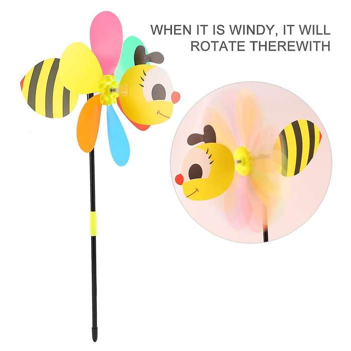 Wind Spinners Pinwheels 3d Animal Windmills Garden Stakes Ornaments