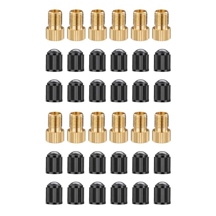 Presta Valve Adaptors, Convert Presta to Schrader Adapter for Bike