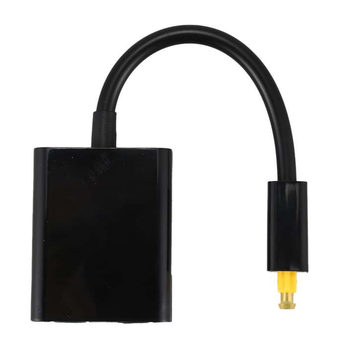 Spdif Optical Audio Splitter 2 Way Toslink Splitter Adapter Hub
