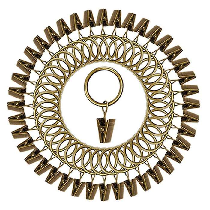 40 Pack Vintage Curtain Clips, Strong Metal Decorative