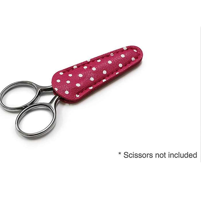 Scissors Sheath Safety Leather Protector(3-piece)white,rose Red,black