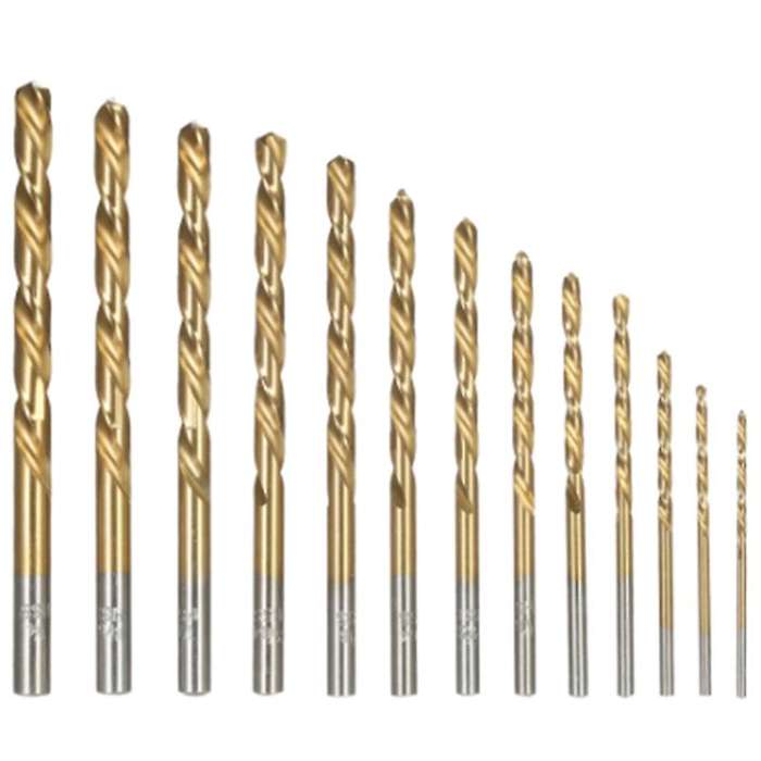 13pcs Left Handed Drill Bit Set Drill Bits for Metal Power Tools