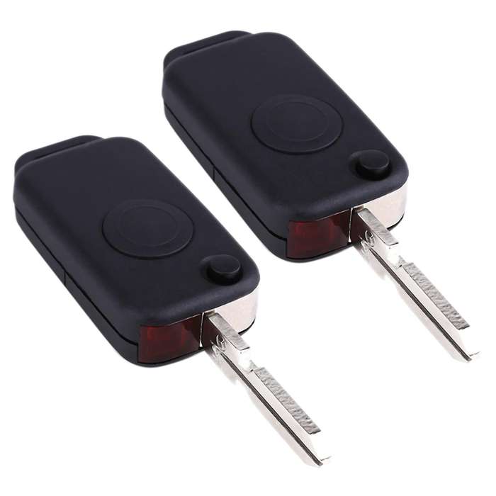Coque Pliable 1 Bouton Pour Cle Telecommande Mercedes Benz Flip Key