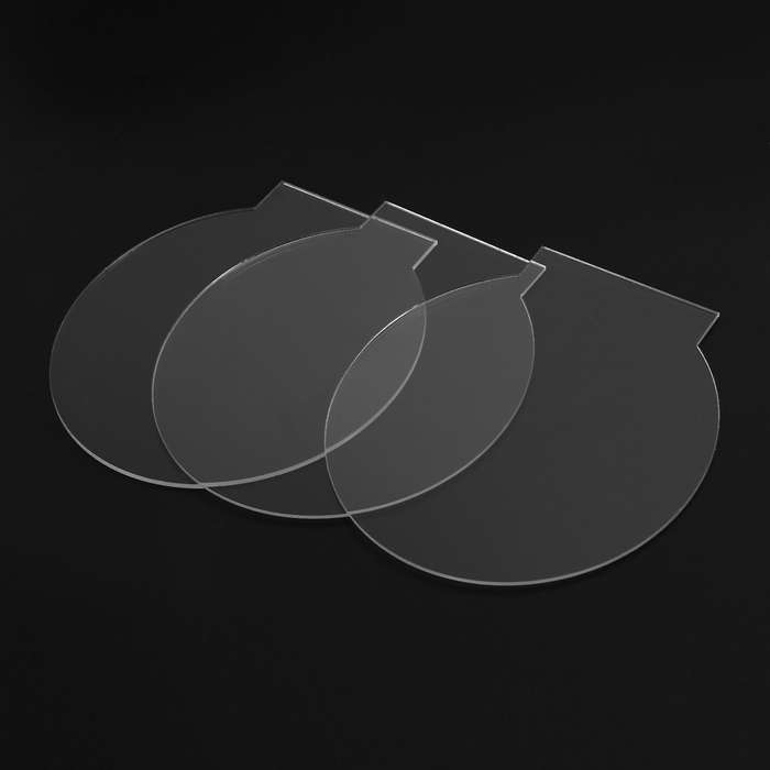 2mm Acrylic Sheet Clear for Led Light Base Signs Diy Display 6 Pcs