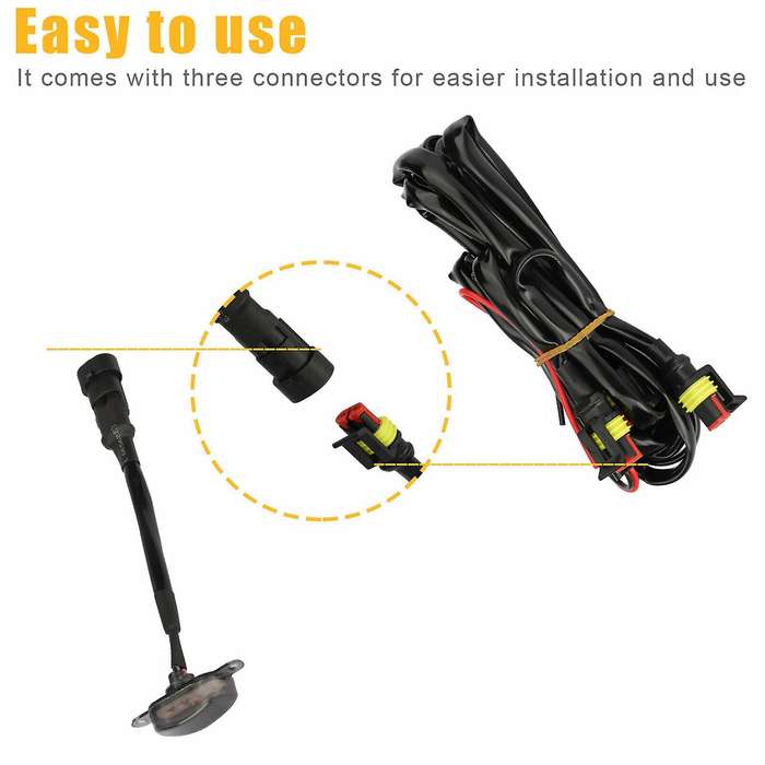 3x Smoked Lens Amber Led Front Grille Running Lights Lamps for Ford