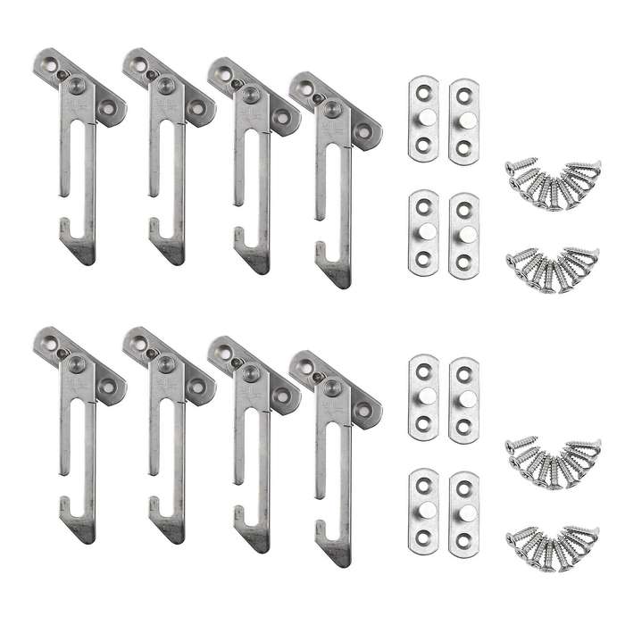 8 Pack Window Restrictor Locks Stainless Steel Child Lock with Screws