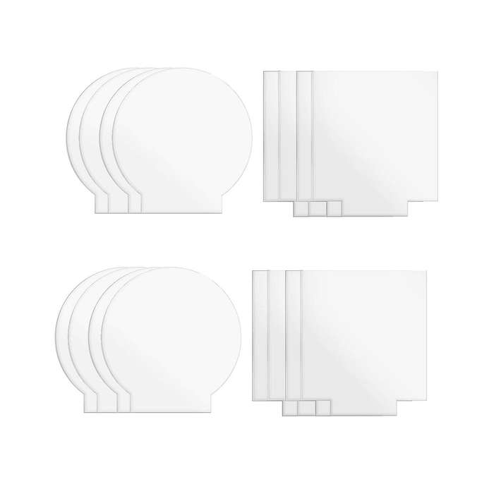 2mm Acrylic Sheet Clear for Led Light Base Signs Diy Display 6 Pcs