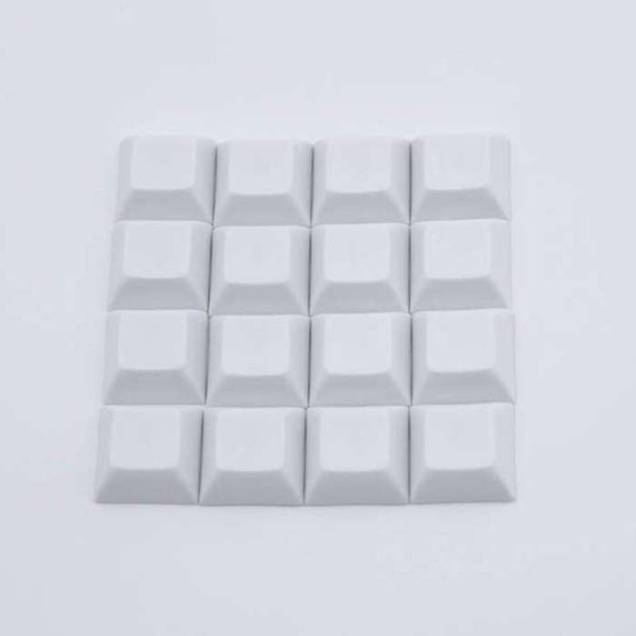 37 Pcs Pbt Dsa 1u Keycaps for Cherry Mx Custom Keycap Set,white