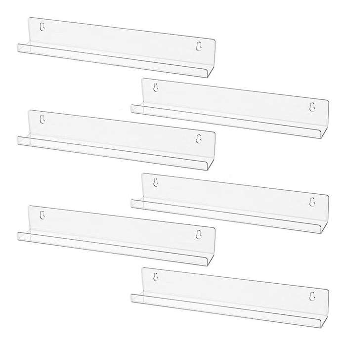 6pcs Vinyl Record Wall Mount Shelf for Albums Or Children's Books