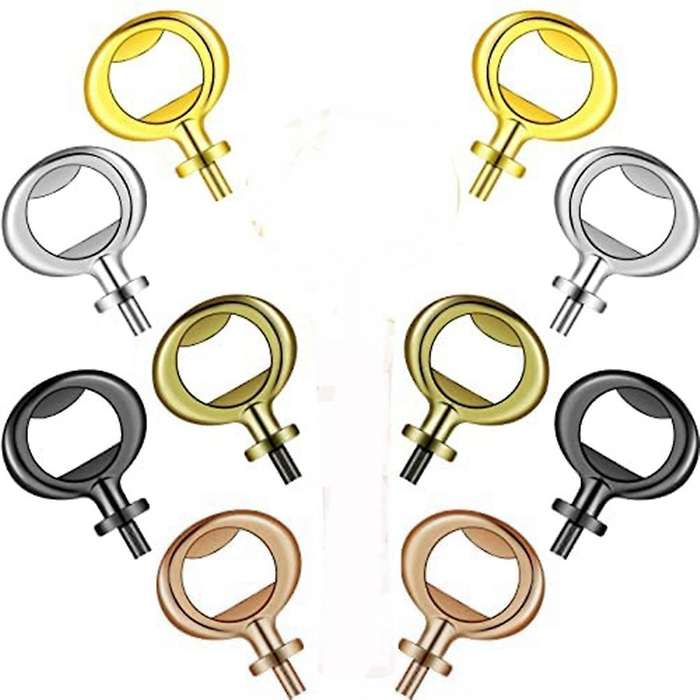 10 Pieces Bottle Opener Inserts Kit Beer Opener for Wedding Diy Craft