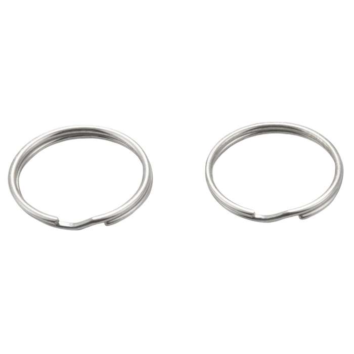60 Pcs 20mm Outside Dia Universal Split Key Rings Keychain Holders