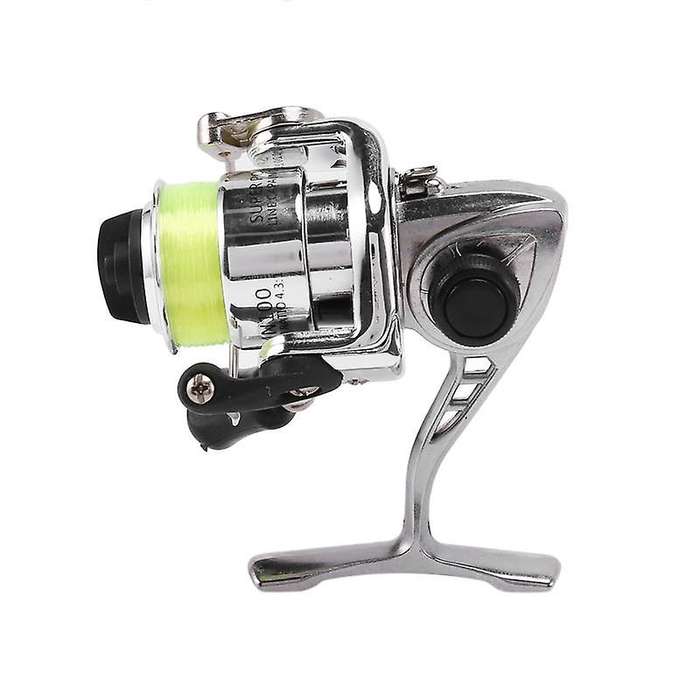 3x Mini 100 Pocket Spinning Fishing Reel 4.3:1 Metal Wheel Pesca Reel