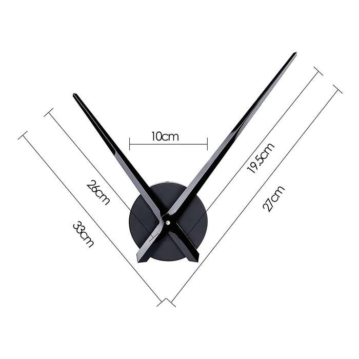 3d Clock Hands,diy Large Clock Movement Mechanism Needles Part,black