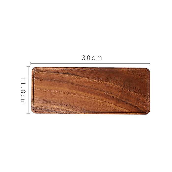 Solid Wood Wooden Afternoon Tea Tray, Simple Snack Tray