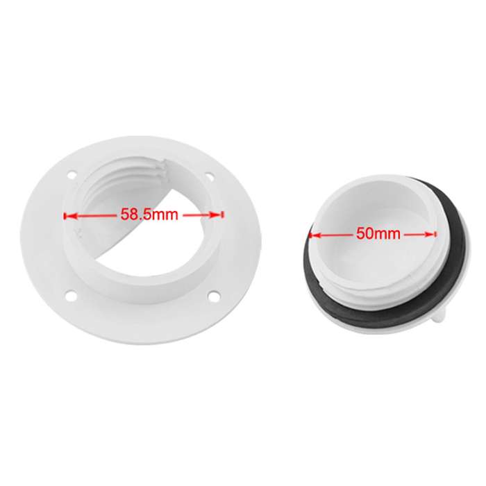 Marine Boat Transom Deck Drain Scupper Valve Screw Cap Bung Stopper