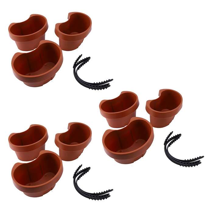 3 Pc/lot Unique Gutter Downspout Garden Drain Pipe Flower Pots