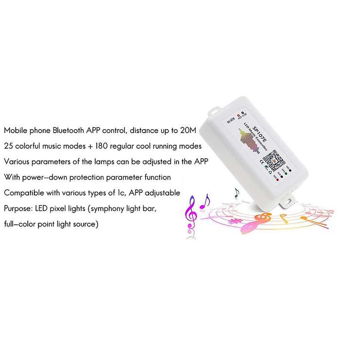 Sp107e Led Controller Bluetooth Strip Dimming Led Music Controller