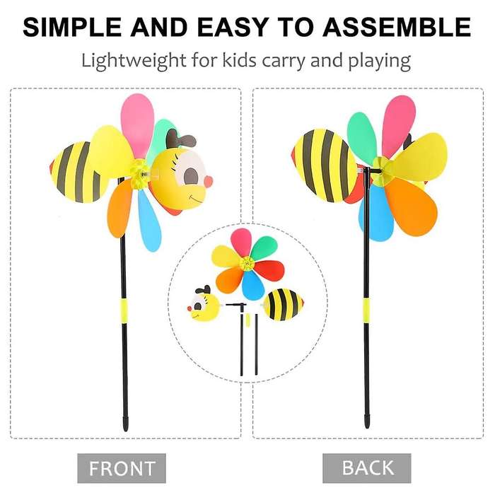 Wind Spinners Pinwheels 3d Animal Windmills Garden Stakes Ornaments