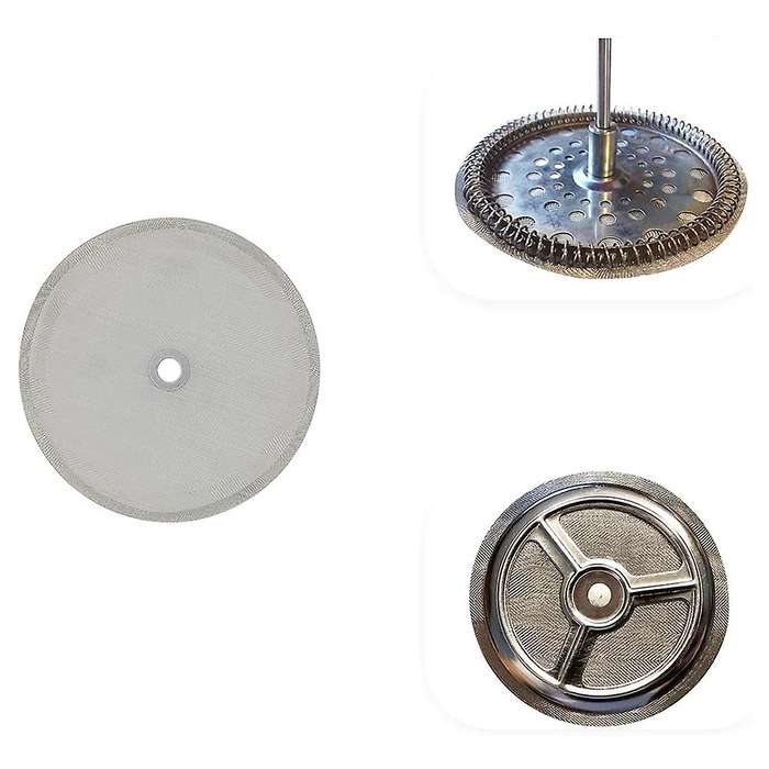 French Press Replacement Filter Screen Reusable Stainless Steel Mesh