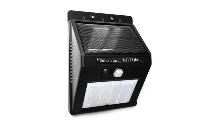 20 LED Solar-Power Motion-Activated Outdoor Wall Light