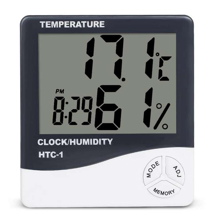 Digital Temperature And Humidity Thermometer Clock