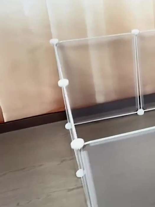 1pc Two doors, white, length 120cm, height 70cm, width 60cm Pet Cage