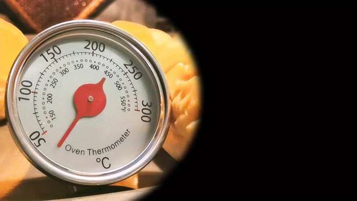 1pc Oven Thermometer 0-300C Oven Grill Thermometer Smoker Instant Read Stainless Steel The