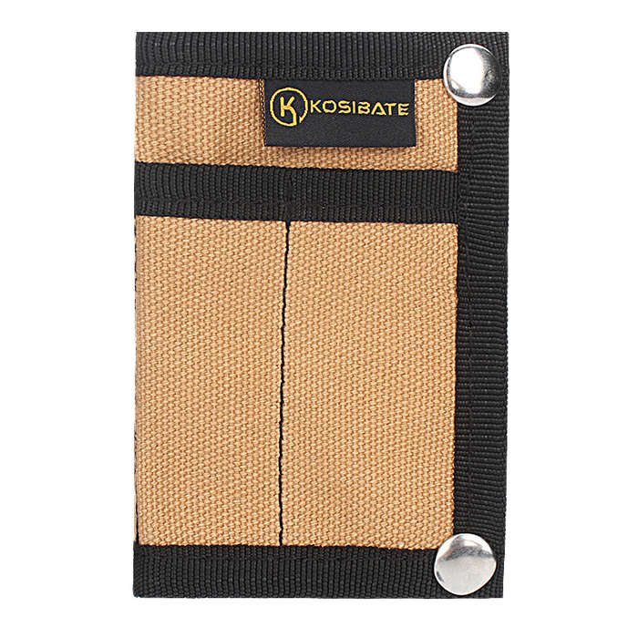 1pc KOSIBATEO Men'S Compact EDC Pouch Durable Canvas Organizer with Multiple Pockets for Cards M