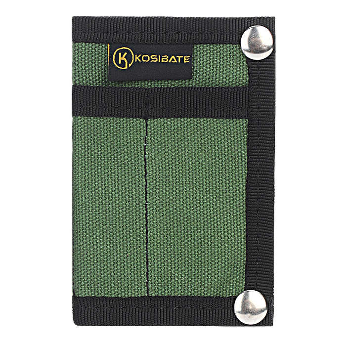 1pc KOSIBATEO Men'S Compact EDC Pouch Durable Canvas Organizer with Multiple Pockets for Cards M