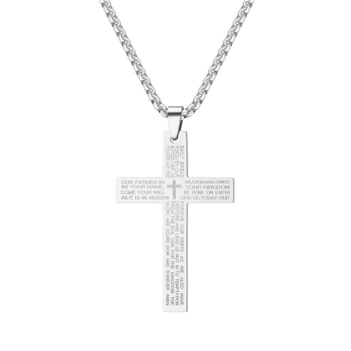1 Piece Black Add White Jesus Theme Pendant