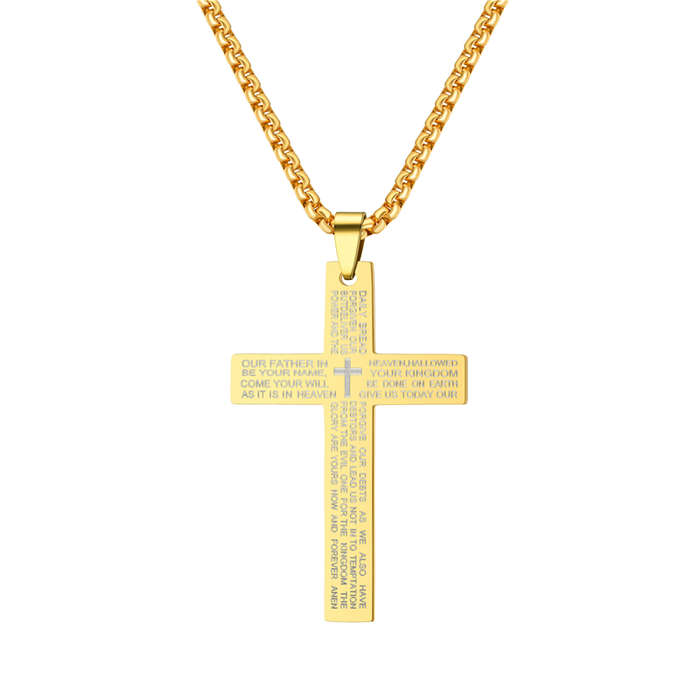 1 Piece Black Add White Jesus Theme Pendant