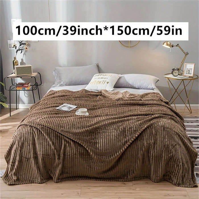 1ps Blanket Color Khaki size 150x200cm